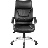 PU Leather Office Chair Executive Padded Black