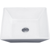 Bathroom Ceramic Rectangular Above Countertop Basin for Vanity