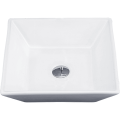 Bathroom Ceramic Rectangular Above Countertop Basin for Vanity