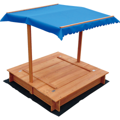 Kids Wooden Toy Sandpit with Canopy