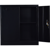 Two-Door Shelf Office Gym Filing Storage Locker Cabinet Safe