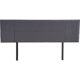 Linen Fabric King Bed Headboard Bedhead - Grey