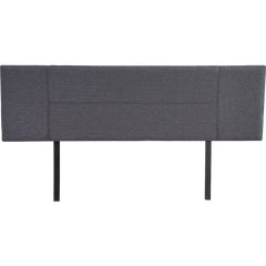 Linen Fabric King Bed Headboard Bedhead - Grey