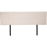 Linen Fabric King Bed Headboard Bedhead - Beige