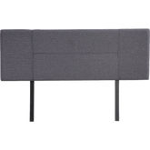 Linen Fabric Queen Bed Headboard Bedhead - Grey