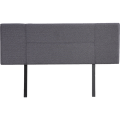 Linen Fabric Queen Bed Headboard Bedhead - Grey
