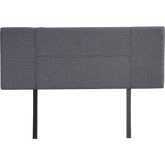 Linen Fabric Double Bed Headboard Bedhead - Grey