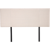 Linen Fabric Double Bed Headboard Bedhead - Beige