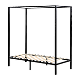 4 Four Poster Single Bed Frame