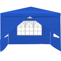 3x3m Gazebo Outdoor Marquee Tent Canopy Blue