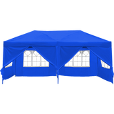 3x6m Gazebo Outdoor Marquee Tent Canopy Blue