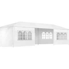 3x9m Wedding Outdoor Gazebo Marquee Tent Canopy White
