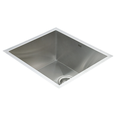 510x450mm Handmade Stainless Steel Undermount / Topmount Kitchen Laundry Sink with Waste