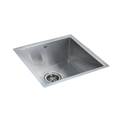 440x440mm Handmade Stainless Steel Undermount / Topmount Kitchen Laundry Sink with Waste