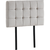 Linen Fabric Single Bed Deluxe Headboard Bedhead - Beige