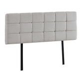Linen Fabric Queen Bed Deluxe Headboard Bedhead - Beige
