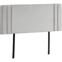 Linen Fabric Double Bed Deluxe Headboard Bedhead - Beige