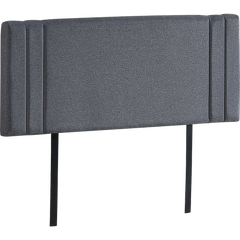 Linen Fabric Double Bed Deluxe Headboard Bedhead - Grey