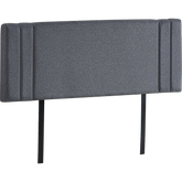 Linen Fabric Queen Bed Deluxe Headboard Bedhead - Grey