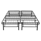 Queen Folding Metal Bed Frame Storage Platform Mattress Base
