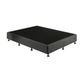 Palermo King Single Ensemble Bed Base Platinum Graphite Linen Fabric