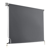 Retractable Straight Drop Roll Down Awning Garden Patio Screen 3.0X2.5M