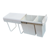 Pull Out Bin Kitchen Double Dual Slide Garbage Rubbish Waste 10L+20L