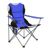 2x Folding Camping Arm Chairs Portable Outdoor Garden Fishing Tourer