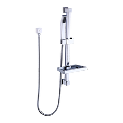 Hand Held Shower Rail Soap Dish Bathroom Set