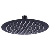 200mm Shower Head Round 304SS Electroplated Matte Black Finish