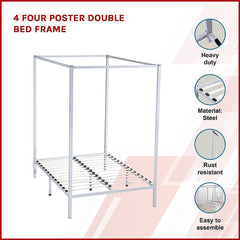 4 Four Poster Double Bed Frame