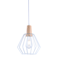 Wood Pendant Light Bar White Lamp Kitchen Modern Ceiling Lighting