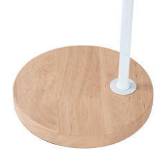 Modern Table lamp Desk Light Timber Base Bedside Bedroom White