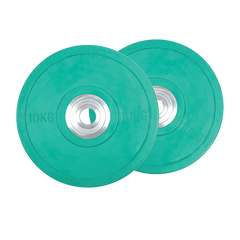 Set of 2 x 10KG PRO Olympic Rubber Bumper Weight Plate