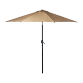 9FT Patio Umbrella Outdoor Garden Table Umbrella with 8 Sturdy Ribs