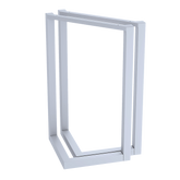 V Shaped Table Bench Desk Legs Retro Industrial Design Fully Welded - White