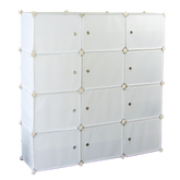 White Cube DIY Shoe Cabinet Rack Storage Portable Stackable Organiser Stand
