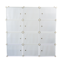 White Cube DIY Shoe Cabinet Rack Storage Portable Stackable Organiser Stand