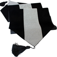 72" Velvet Table Runner + Dining Placemats Table Place Mats Decor