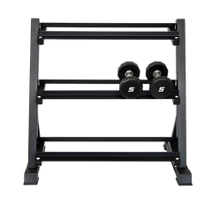 Dumbbell Rack Storage Stand Hex Weight Heavy Duty 3 Tier Wide Home Gym Fitness