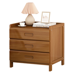 Bamboo Bedside Table Nightstand Storage Bedroom Sofa Side Stand