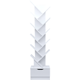 Tree Bookshelf Bookcase Book Organizer 12-Tier Multipurpose Shelf Display Racks