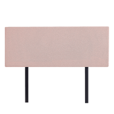 Linen Fabric Double Bed Deluxe Headboard Bedhead - Pale Pink