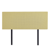 Linen Fabric Double Bed Deluxe Headboard Bedhead - Sulfur Yellow