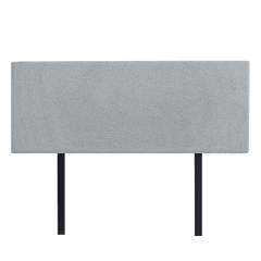 Linen Fabric Double Bed Deluxe Headboard Bedhead - Stone Grey