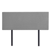 Linen Fabric Double Bed Deluxe Headboard Bedhead - Night Ash