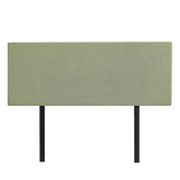 Linen Fabric Queen Bed Deluxe Headboard Bedhead - Olive Green