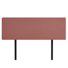 Linen Fabric King Bed Deluxe Headboard Bedhead - Pearl Copper Brown