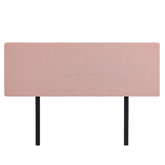 Linen Fabric King Bed Deluxe Headboard Bedhead - Pale Pink