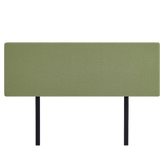 Linen Fabric King Bed Deluxe Headboard Bedhead - Olive Green